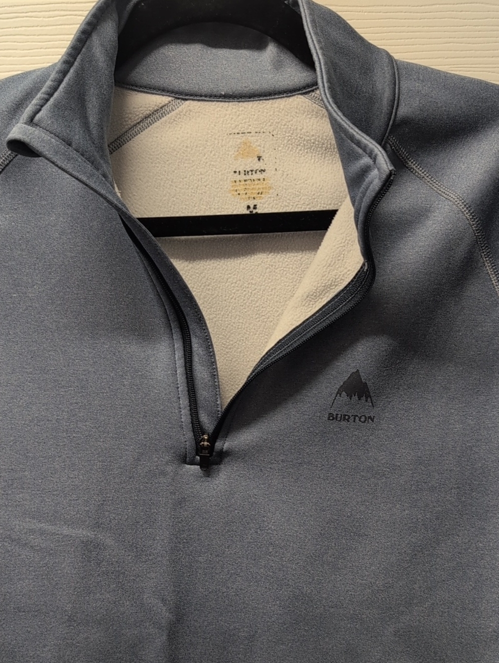 Burton Men's Slate Blue Half-Zip Fleece Jacket